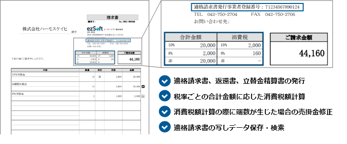 適格請求書発行機能（売り手側）